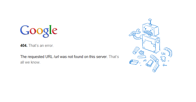Google エラーページ サムネイル