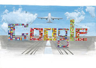 Doodle 4 Google 高校生部門最優秀賞 「世界経由、新しい発見行き」