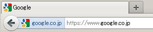 Google URLがSSL対応になっています