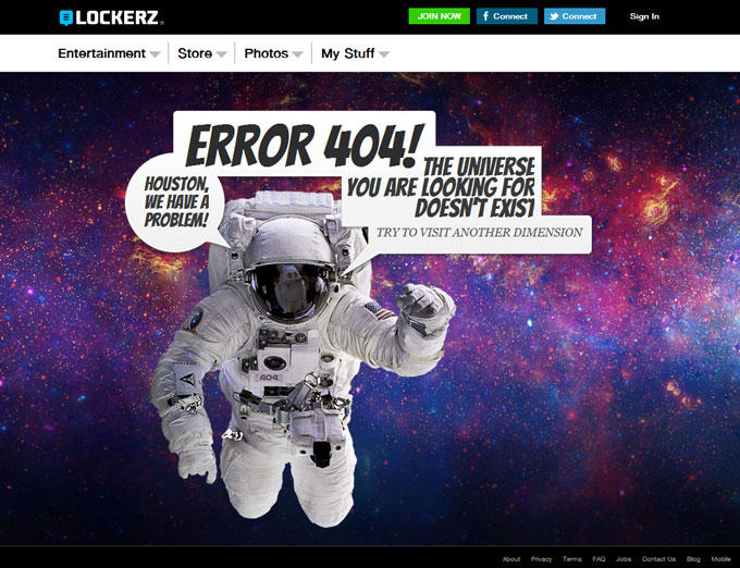 LOCKERZ エラーページ その1