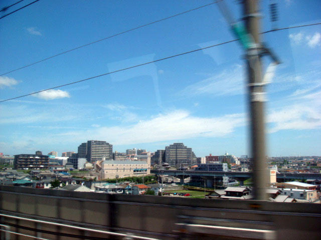 岡山へ向かう新幹線