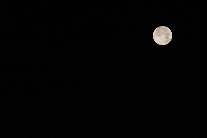 中秋の名月　満月